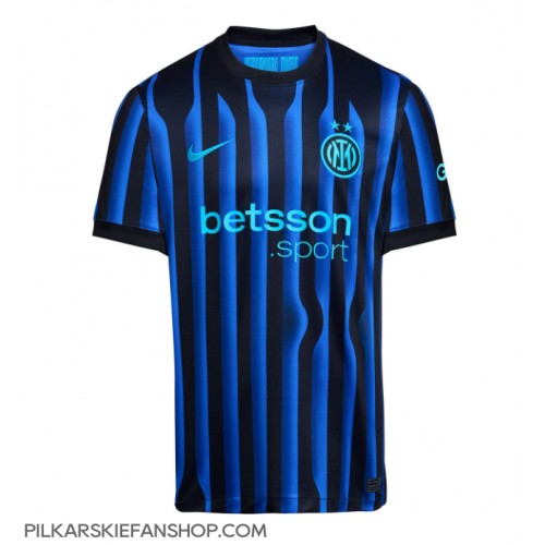 Koszulka piłkarska Inter Milan Alessandro Bastoni #95 Strój Domowy 2025-26 tanio Krótki Rękaw Koszulka piłkarska Inter Milan Alessandro Bastoni #95 Strój Domowy 2025-26 tanio Krótki Rękaw
